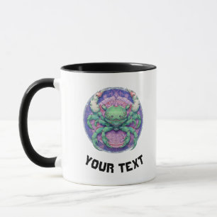 TAZA RÓTULO ZODIAC DE CÁNCER PERSONALIZADO