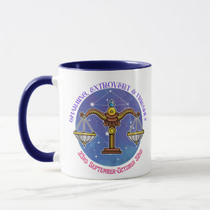 Taza Rótulo Zodiac Libra