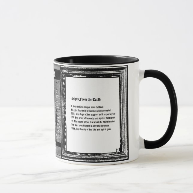 Taza Rótulos de la Tierra (Derecha)