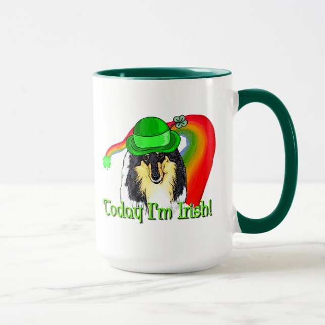 Taza Rough Tri Collie Saint Patricks (Derecha)