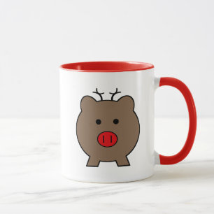 Taza Roy el ~ del cerdo del navidad