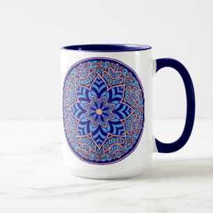 Taza Royal Blue Mandala Mug