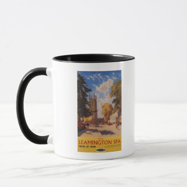 Taza Royal Spa, Poster de los ferrocarriles británicos  (Izquierda)