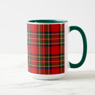 Taza Royal Stewart Clan Tartan Plaid