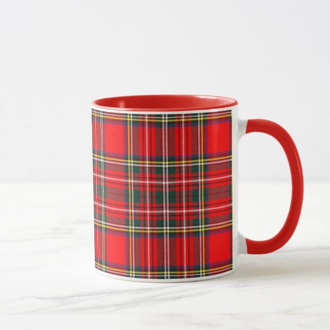Taza Royal Stewart Clan Tartan Plaid (Derecha)
