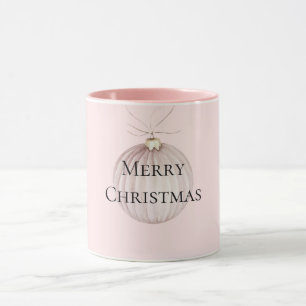 Taza Rubor Pink Christmas Ornament Coffee Mug