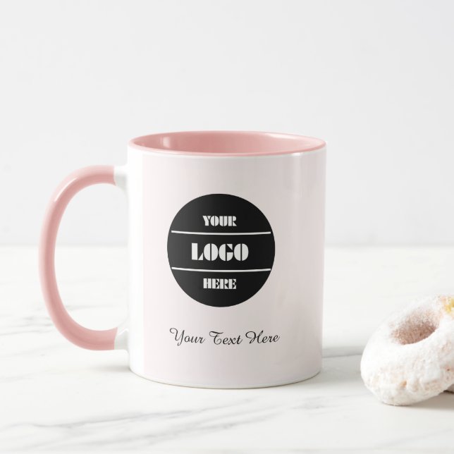 Taza Rubor Pink Elegance Coffee Mug - Regalo personaliz (Con donut)