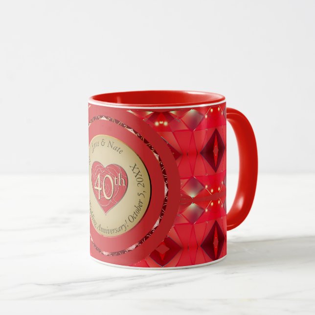 Taza Ruby, 40 años (Anverso derecho)