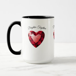 Taza Ruby Heart Love Mug – Elegant Valentine Gift