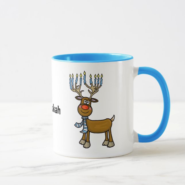 Taza Rudolph judío El reno Chrismukkah Mug (Derecha)