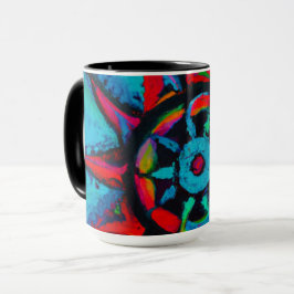 Taza Rueda Roja y Azul