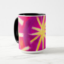 Rueda rosa y amarilla
