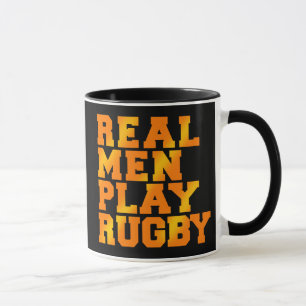 Taza Rugbi real del juego de los hombres