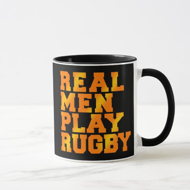 Taza Rugbi real del juego de los hombres (Derecha)