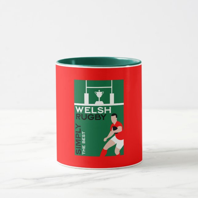 Taza Rugby Wales Fan Art (Centro)