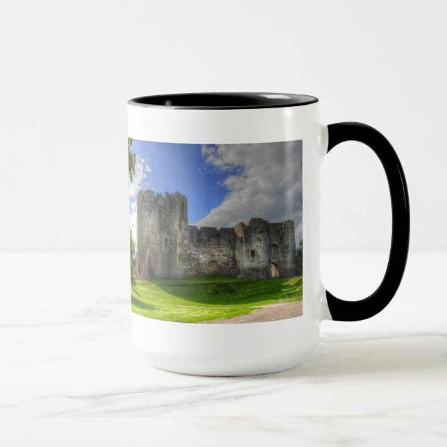 Taza Ruinas de Gales, Reino Unido, en el castillo de Ch (Derecha)