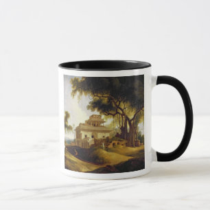 Taza Ruinas del Naurattan, Sasaram, Bihar, 1811 (aceite