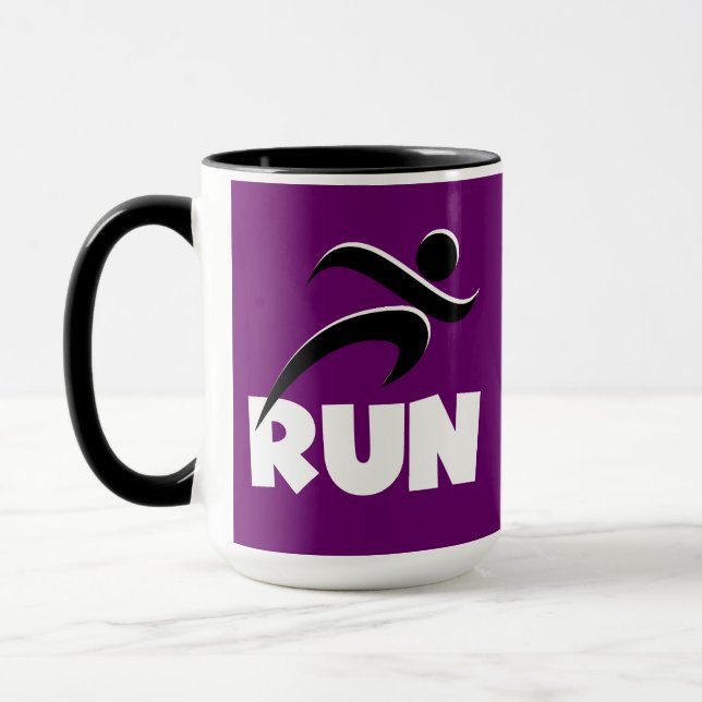 Taza RUN White (Izquierda)