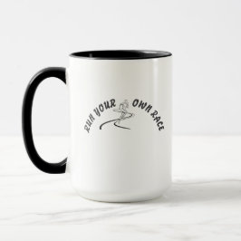 Taza Run Your Own Race Motivational Quote Mug | Inspira