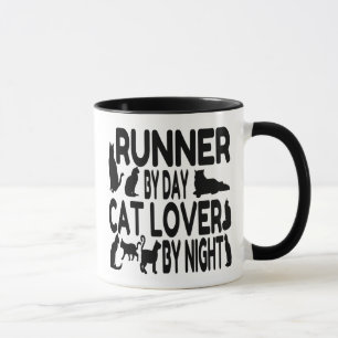 Taza Runner de Cat Lover