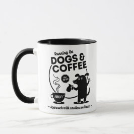 Taza Running on Dogs and Coffee 11 oz. Combo