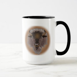 Taza Rustic Western Plains Bison Mug