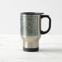 Taza rústica del viaje del Grunge de la turquesa