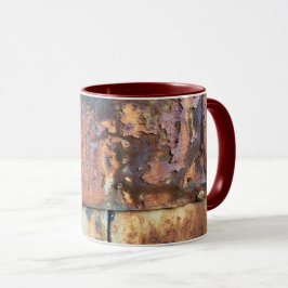 Taza Rusto Metalizado lateral del viejo edificio indust