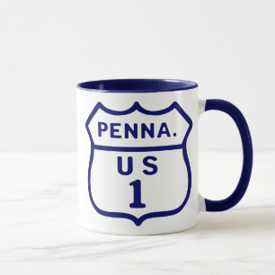 Taza Ruta 1 de la carretera de PA/US