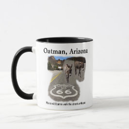 Taza Ruta 66 Oatman Arizona Burros En La Calle
