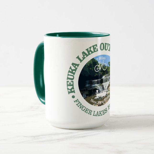 Taza Ruta de salida del lago Keuka (ciclismo c) (Anverso izquierdo)