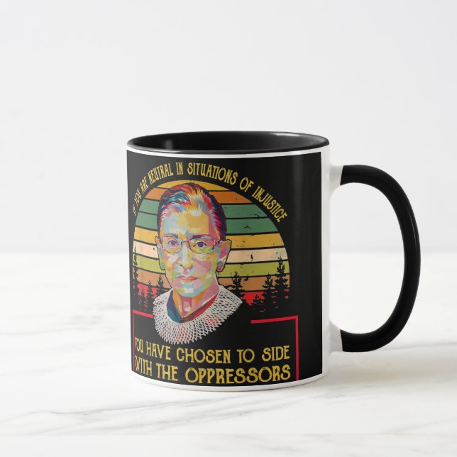 Taza Ruth Bader Ginsburg Sigue La Buena Lucha - RBG (Derecha)