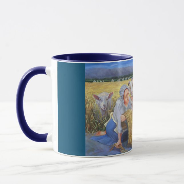Taza Ruth, Boaz y la Vendimia de cebada (Izquierda)