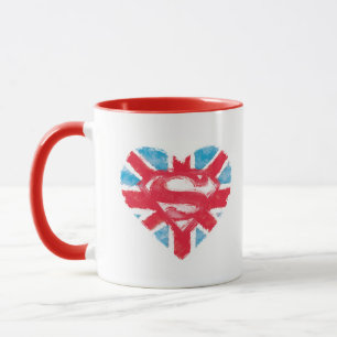 Taza S-Escudo de Británicos del corazón