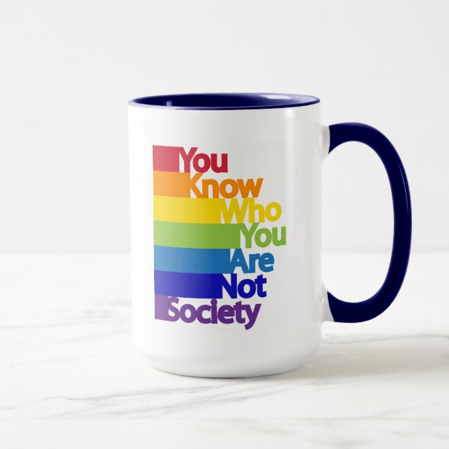 Taza Sabes a quién no eres sociedad (Derecha)