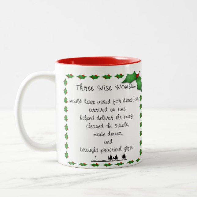 Taza sabia del día de fiesta de tres mujeres (Izquierda)