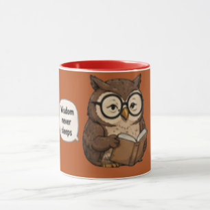 Taza Sabiduría Nunca Duerme Café Inspirador