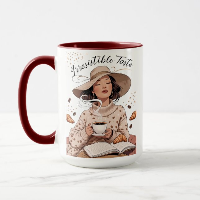 Taza Sabor Irresistible – La Colección Chic Coffee Ritu (Izquierda)