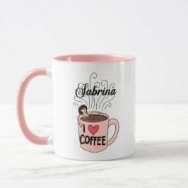 Taza Sabrina ama el café