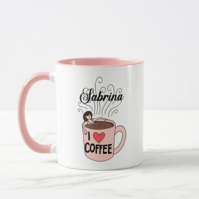 Taza Sabrina ama el café (Izquierda)