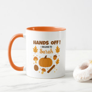 Taza ¡Saca las manos! Café de otoño personalizado