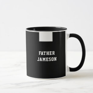 Taza Sacerdote católico Collar negro religioso