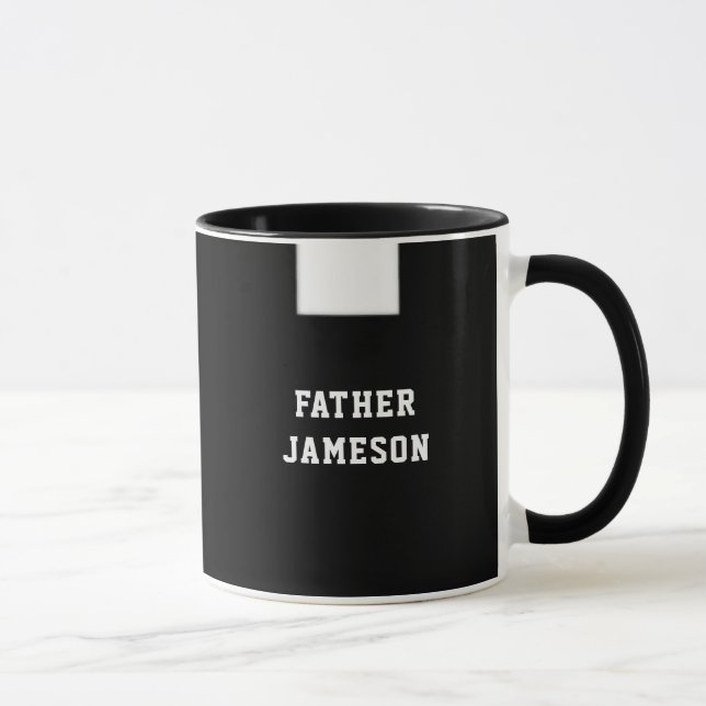 Taza Sacerdote católico Collar negro religioso (Derecha)