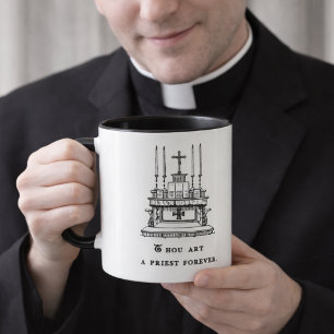 Taza Sacerdote católico: Oraciones de Altar Masivo Lati