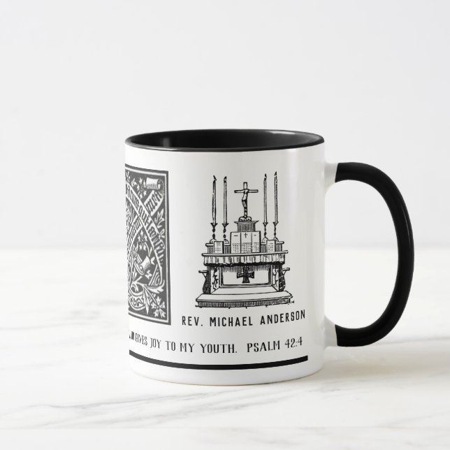 Taza Sacerdote de oraciones religiosas católicas latina (Derecha)