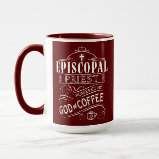 Taza Sacerdote episcopal, impulsado por Dios y tazón de