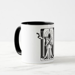Taza Sacerdotisa Alta del Tarot Fumando Marihuana Ocult