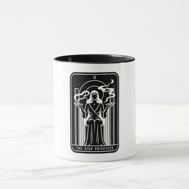 Taza Sacerdotisa Alta del Tarot Mujer Fumando Hierba Oc (Centro)