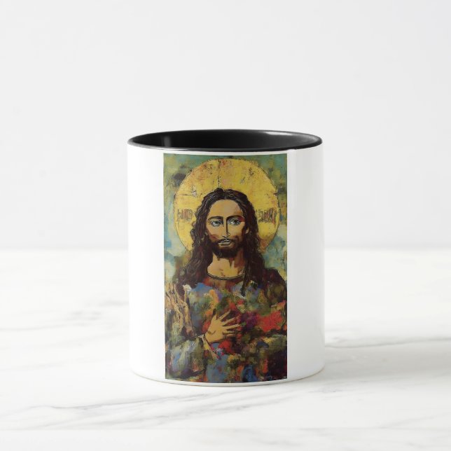 Taza Sacra Hoops Básquetbol Art Mug (Centro)