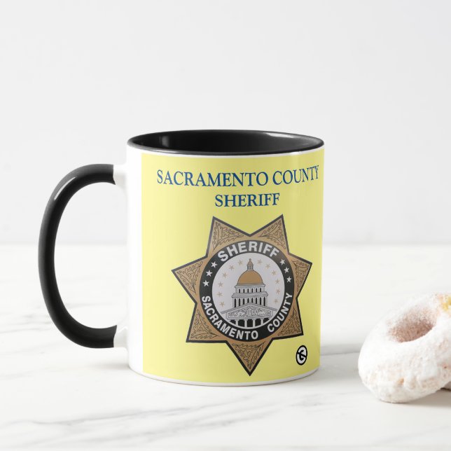 Taza Sacramento County Sheriff Mug (Con donut)